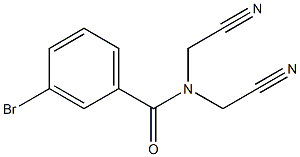 3-bromo-N,N-bis(cyanomethyl)benzamide Struktur