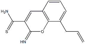 8-allyl-2-imino-2H-chromene-3-carbothioamide Struktur