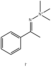 1-(α-Methylbenzylidene)-2,2,2-trimethylhydrazine-2-ium·iodide Struktur