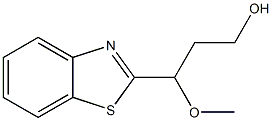 2-Benzothiazolepropanol,gamma-methoxy-(8CI) Struktur