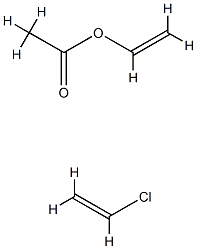 Acetic acid, polymer with chloroethene Struktur