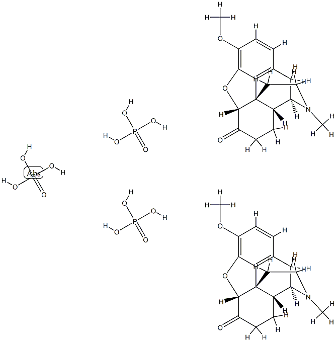 Hydrocodone phosphate Struktur