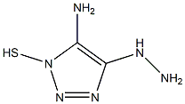 1H-1,2,3-Triazol-5-amine,4-hydrazino-1-mercapto-(9CI) Struktur