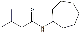 N-cycloheptyl-3-methylbutanamide Struktur