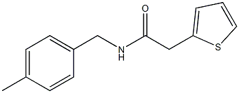 N-(4-methylbenzyl)-2-thien-2-ylacetamide Struktur