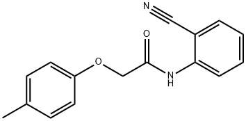 N-(2-cyanophenyl)-2-(4-methylphenoxy)acetamide Struktur