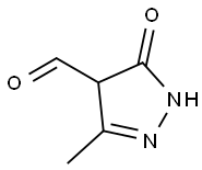 1H-Pyrazole-4-carboxaldehyde,4,5-dihydro-3-methyl-5-oxo-(9CI) Struktur