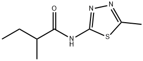 2-methyl-N-(5-methyl-1,3,4-thiadiazol-2-yl)butanamide Struktur