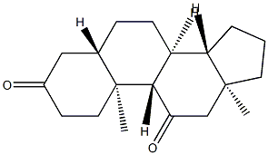 5α-Androstane-3,11-dione Struktur