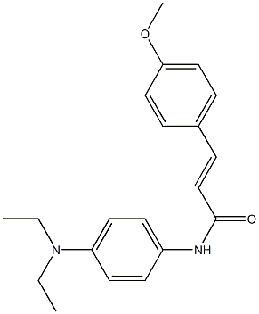 N-[4-(diethylamino)phenyl]-3-(4-methoxyphenyl)acrylamide Struktur