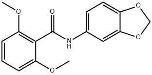 N-(1,3-benzodioxol-5-yl)-2,6-dimethoxybenzamide Struktur