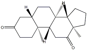 5α-Androstane-3,12-dione Struktur