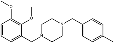 1-(2,3-dimethoxybenzyl)-4-(4-methylbenzyl)piperazine Struktur