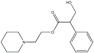 α-(Hydroxymethyl)-α-phenylacetic acid 2-(1-piperidinyl)ethyl ester Struktur