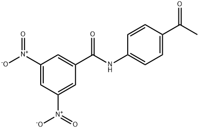 N-(4-acetylphenyl)-3,5-dinitrobenzamide Struktur