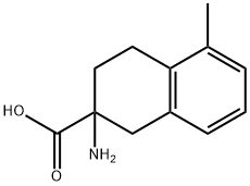 2-Naphthalenecarboxylicacid,2-amino-1,2,3,4-tetrahydro-5-methyl-(9CI) Struktur