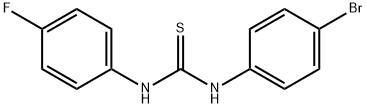 N-(4-bromophenyl)-N'-(4-fluorophenyl)thiourea Struktur