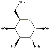 2,6-Diamino-2,6-dideoxy-α-D-galactopyranose Struktur