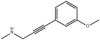 2-Propyn-1-amine,3-(3-methoxyphenyl)-N-methyl-(9CI) Struktur