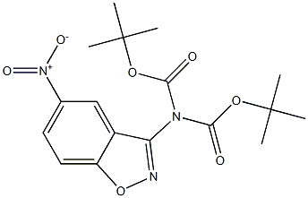 2-(5-Nitro-1,2-benzisoxazol-3-yl)iMidodicarbonic acid 1,3-bis(1,1-diMethylethyl) ester Struktur