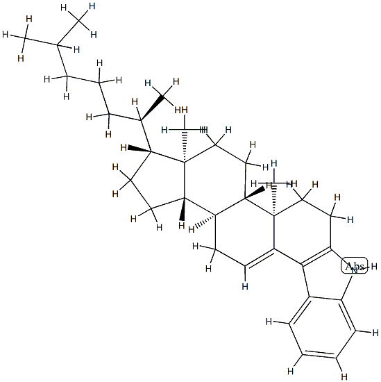 1'H-Cholest-3-eno[3,4-b]indol-5-ene Struktur