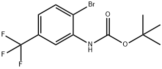 tert-butyl 2-bromo-5-(trifluoromethyl)phenylcarbamate Struktur