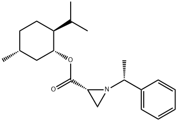 ()-Menthyl (R)-1-[(R)-α-Methylbenzyl]aziridine-2-carboxylate Struktur