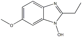 1H-Benzimidazole,2-ethyl-1-hydroxy-6-methoxy-(9CI) Struktur