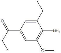 1-Propanone,1-(4-amino-3-ethyl-5-methoxyphenyl)-(9CI) Struktur