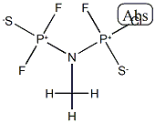 [Methyl(difluorothiophophinyl)amino]chlorofluorophosphine sulfide Struktur