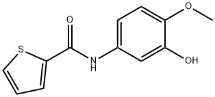 2-Thiophenecarboxamide,N-(3-hydroxy-4-methoxyphenyl)-(9CI) Struktur