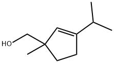 2-Cyclopentene-1-methanol,1-methyl-3-(1-methylethyl)-(9CI) Struktur