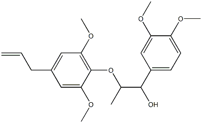 α-[1-[2,6-Dimethoxy-4-(2-propenyl)phenoxy]ethyl]-3,4-dimethoxybenzenemethanol Struktur