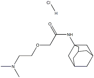 2-[2-(dimethylamino)ethoxy]-N-tricyclo[3.3.1.13,7]dec-1-ylacetamide monohydrochloride Struktur