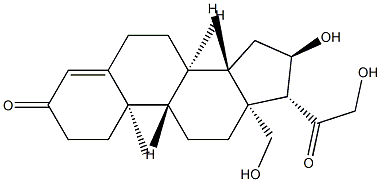 16 alpha,18-dihydroxydeoxycorticosterone Struktur