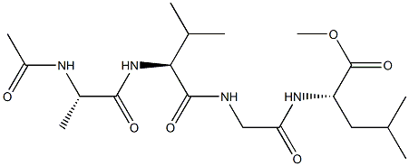 Ac-L-Ala-Val-Gly-L-Leu-OMe Struktur