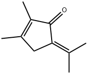 2-Cyclopenten-1-one,2,3-dimethyl-5-(1-methylethylidene)-(9CI) Struktur