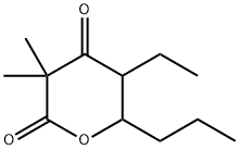 2H-Pyran-2,4(3H)-dione,5-ethyldihydro-3,3-dimethyl-6-propyl-(9CI) Struktur