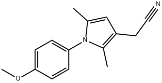 1-(4-METHOXYPHENYL)-2,5-DIMETHYL-1H-PYRROL-3-YL]ACETONITRILE Struktur