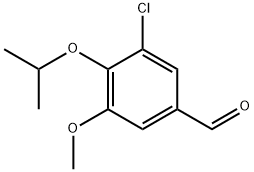 3-chloro-5-methoxy-4-(propan-2-yloxy)benzaldehyde Struktur