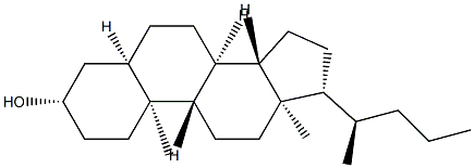 5β-Cholan-3β-ol Struktur