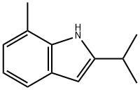 1H-Indole,7-methyl-2-(1-methylethyl)-(9CI) Struktur