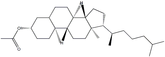 3β-Acetoxycholestane Struktur