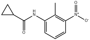 N-(2-methyl-3-nitrophenyl)cyclopropanecarboxamide Struktur