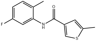 3-Thiophenecarboxamide,N-(5-fluoro-2-methylphenyl)-5-methyl-(9CI) Struktur