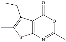 4H-Thieno[2,3-d][1,3]oxazin-4-one,5-ethyl-2,6-dimethyl-(9CI) Struktur