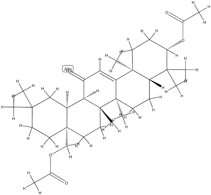 3β,28-Dihydroxyolean-9(11)-en-12-one diacetate Struktur