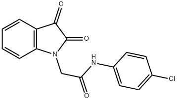 N-(4-chlorophenyl)-2-(2,3-dioxo-2,3-dihydro-1H-indol-1-yl)acetamide Struktur