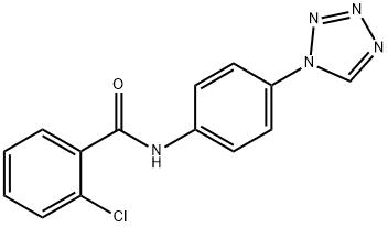 2-chloro-N-[4-(1H-tetraazol-1-yl)phenyl]benzamide Struktur