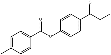 4-propionylphenyl 4-methylbenzoate Struktur